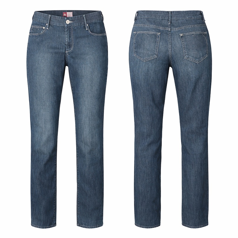 H&M Straight Leg Jeans Medium Wash High Rise Classic 31